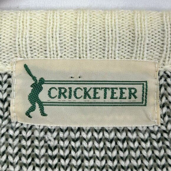 Vintage Cricketeer Sweater Mens Size Large Pullover Ski Fair Isle Crew Neck - Picture 4 of 5